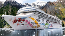 Dazzling paint schemes on cruise ships, not the latest fad.