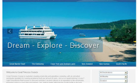 New website for Coral Princess Cruises