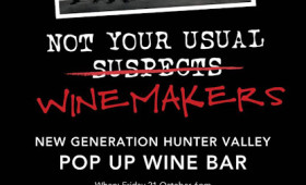 Diary Dates: New Generation Hunter Valley Pop Up Wine Bar