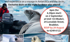 Antarctica and Arctic Info night in Canberra. RSVP now.